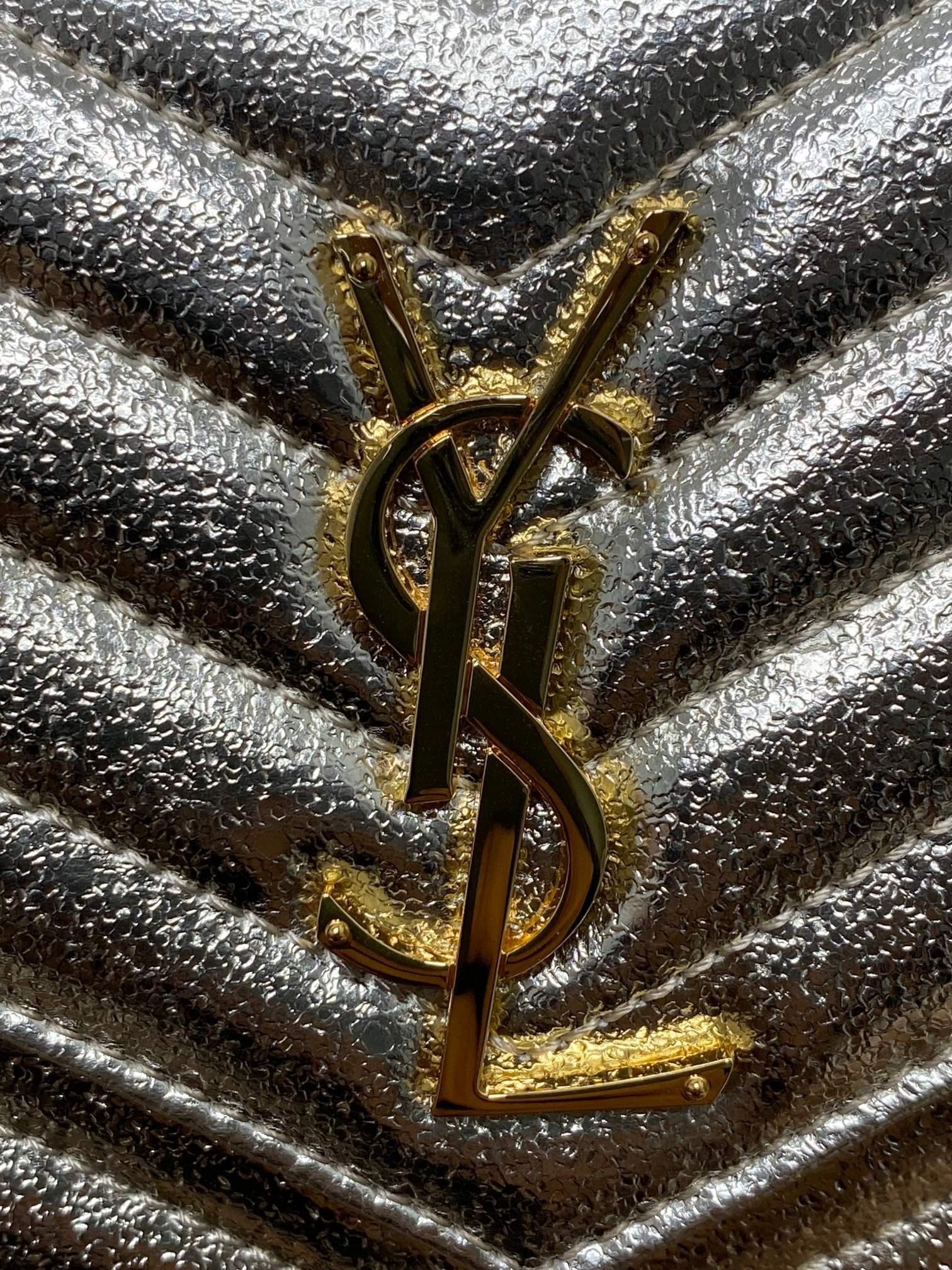 YSL top caviar ball print bag - Image 5