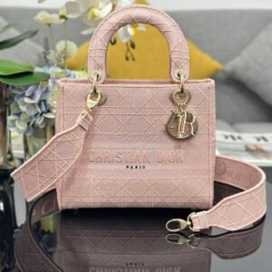 DIOR lady cany plaid bag