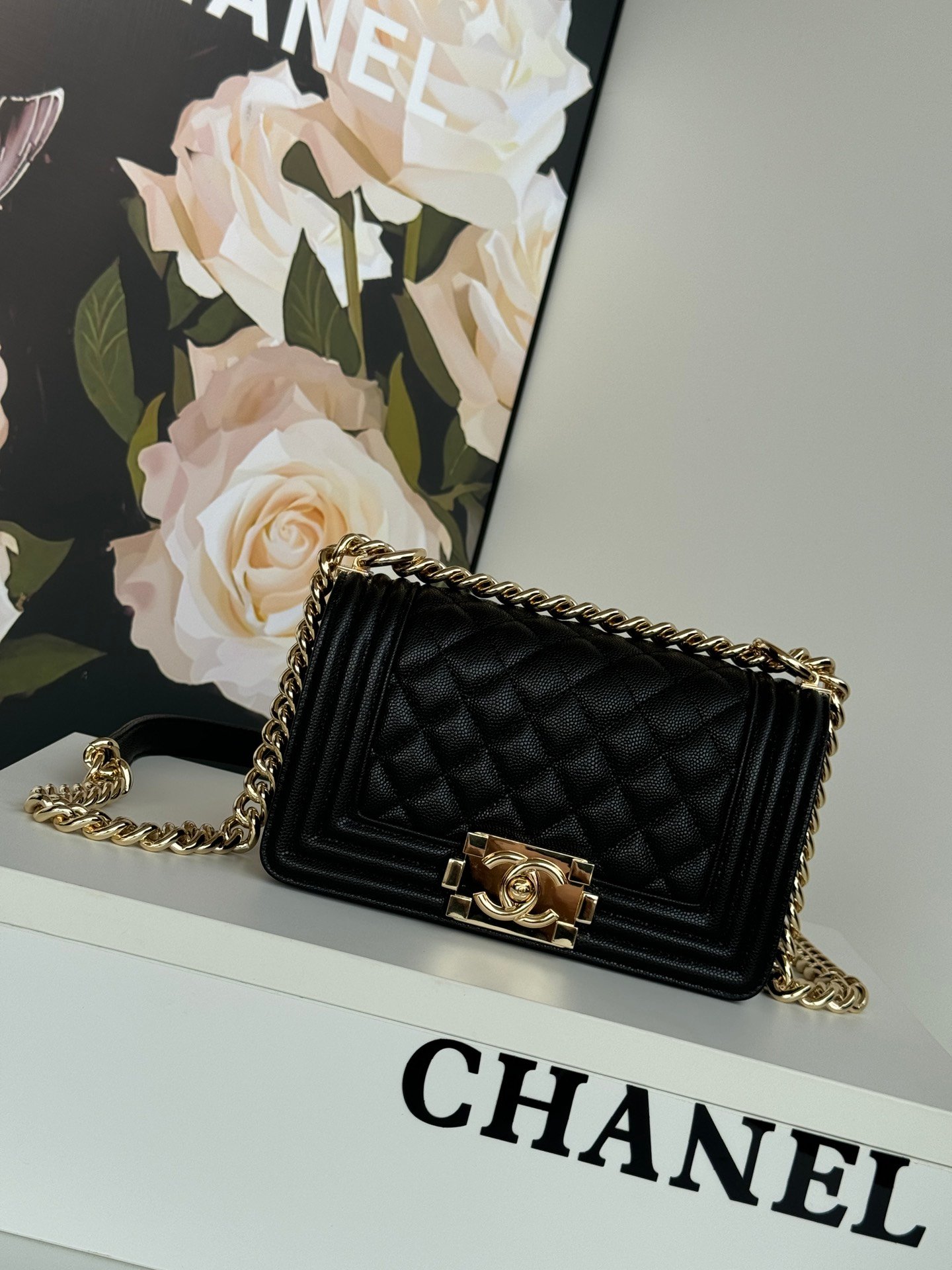 CHANEL leboy calfskin bag