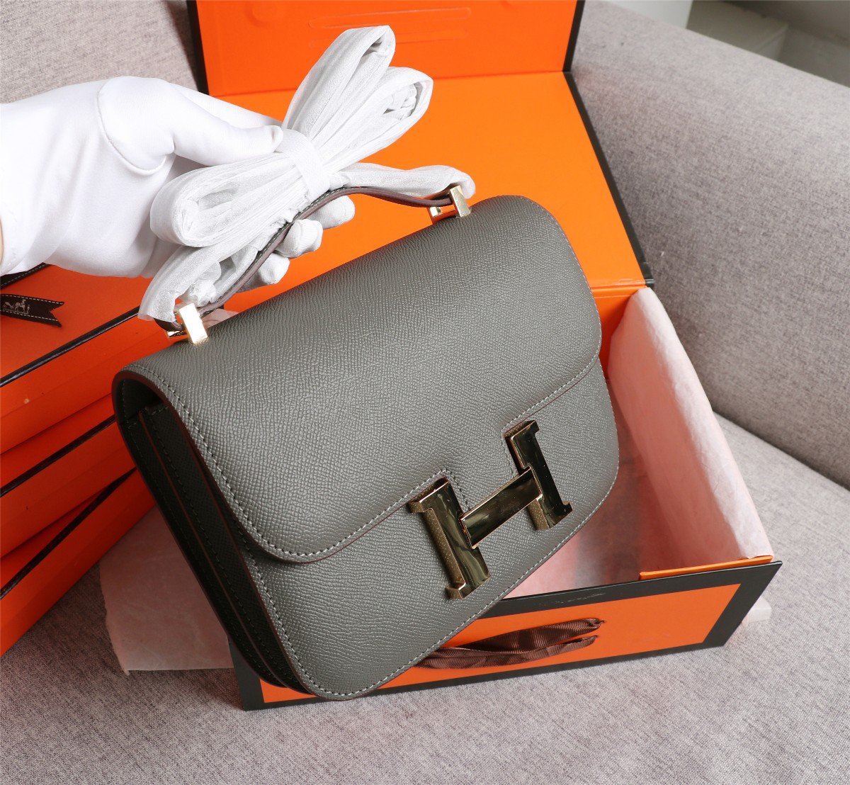 Hermes Bowling Tote Bag - Image 2