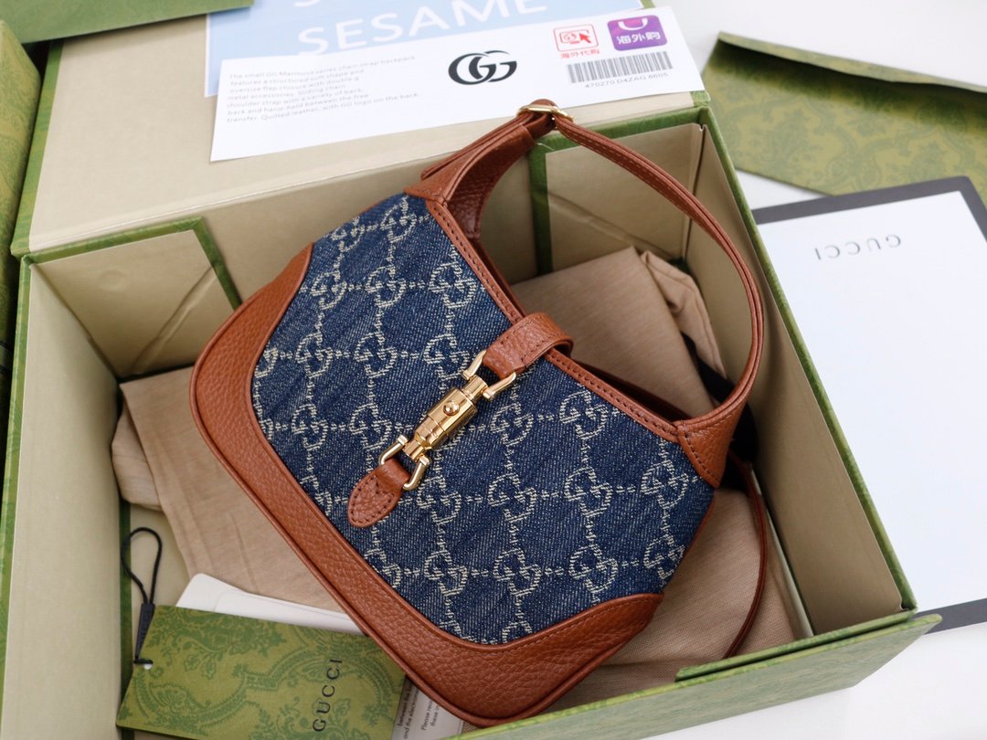 GUCCI denim bag - Image 2