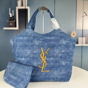 YSL new denim shopping bag