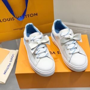 LV thick soled white shoes