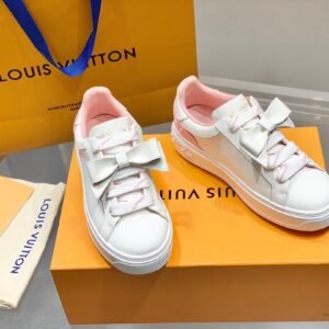 LV thick soled white shoes