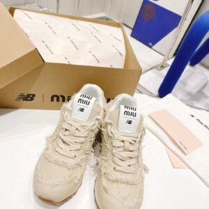 Miumiu x New Balance 574 Co branded NB Sports Shoes