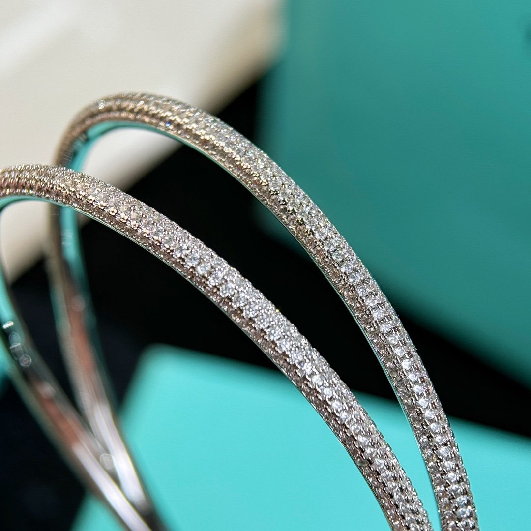 Tiffany&co Tiffany Knot series bow full diamond bracelet - Image 5