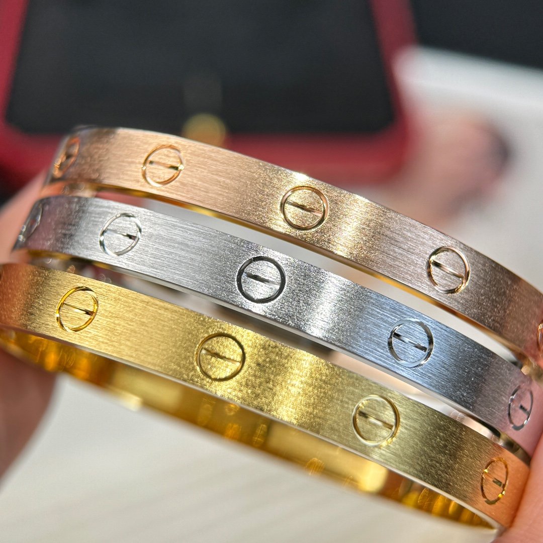 CARTIER brushed LOVE bracelet