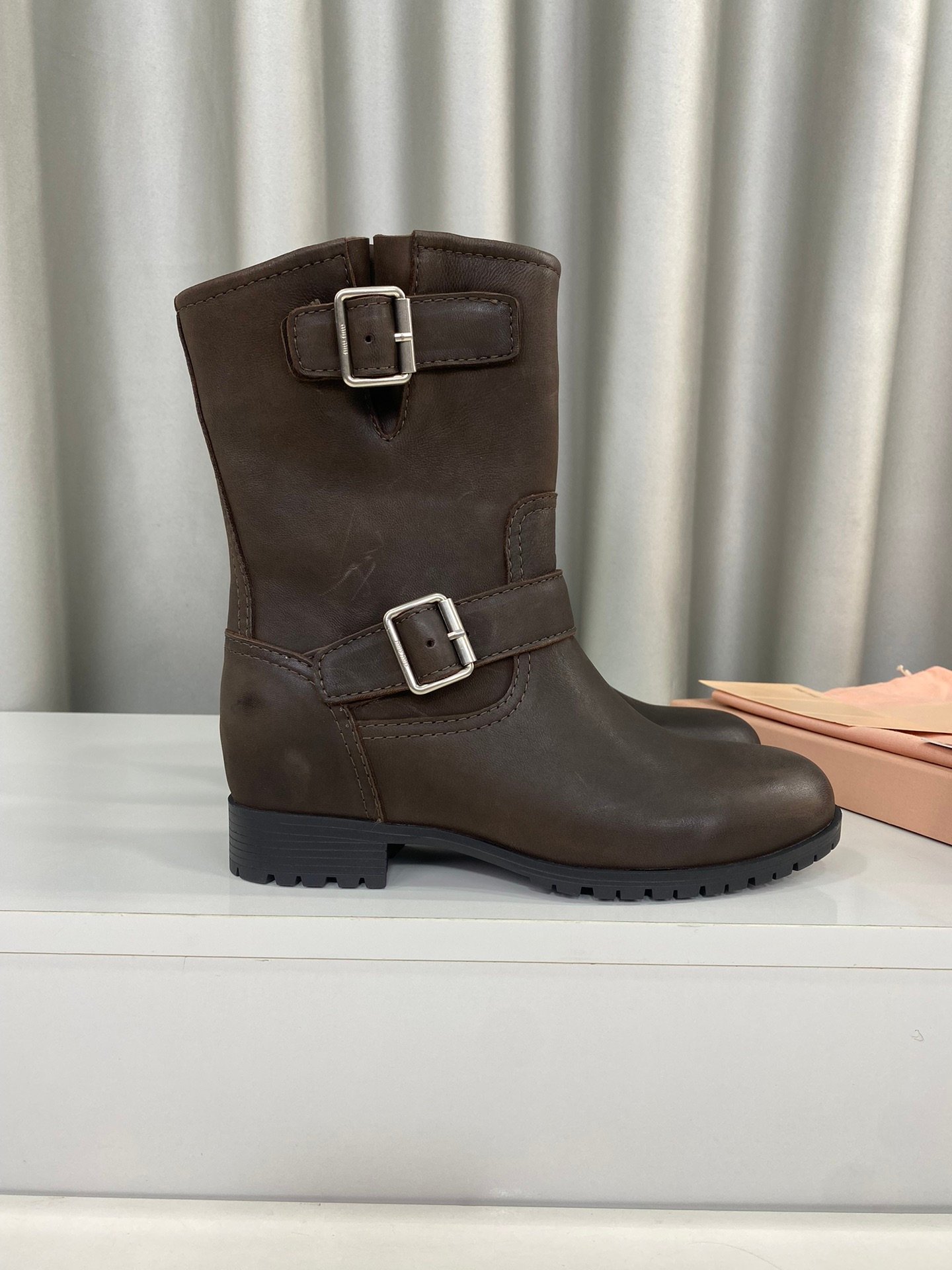 Miu Miu Retro Knight Boots - Image 3