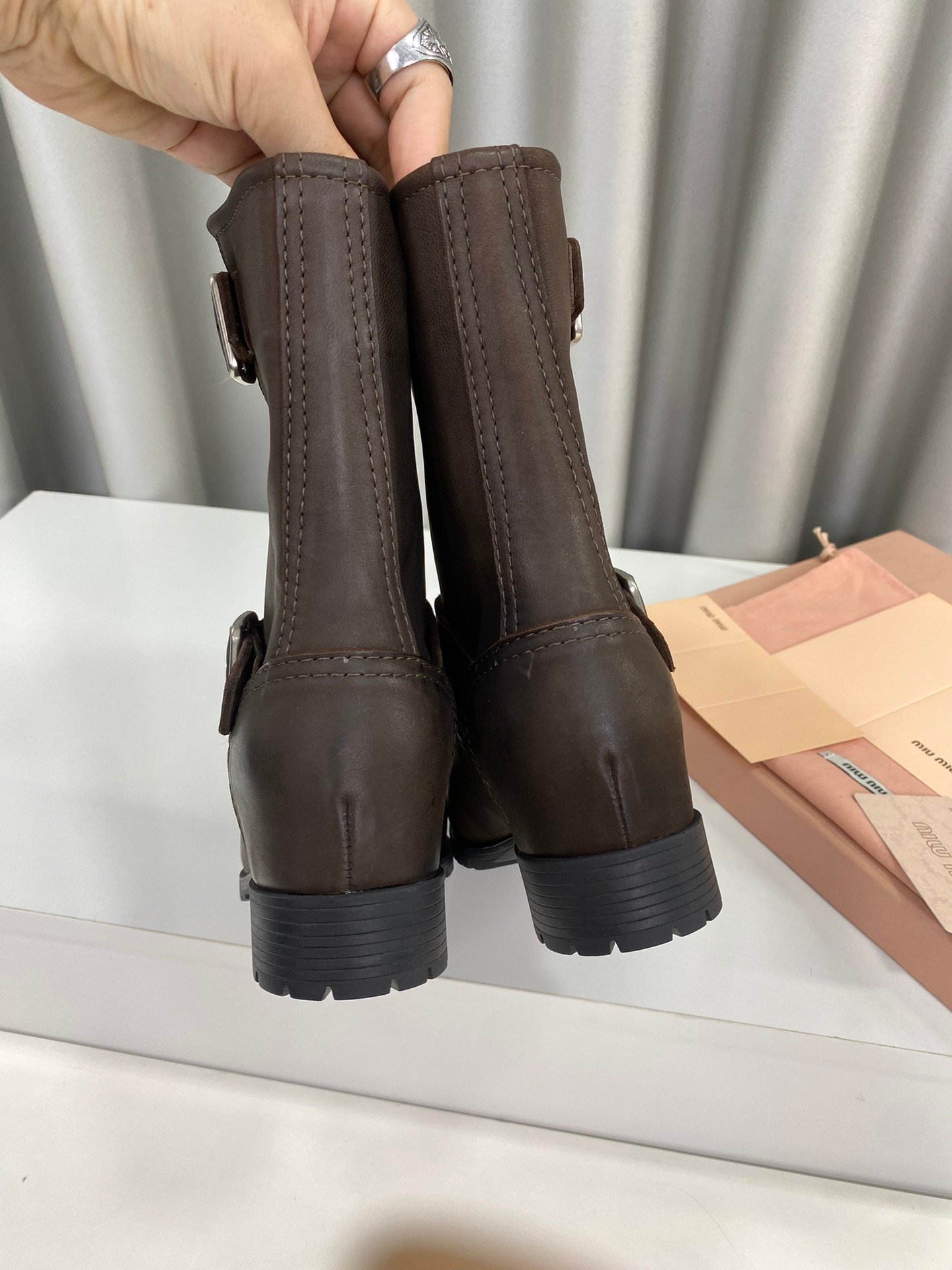 Miu Miu Retro Knight Boots - Image 7