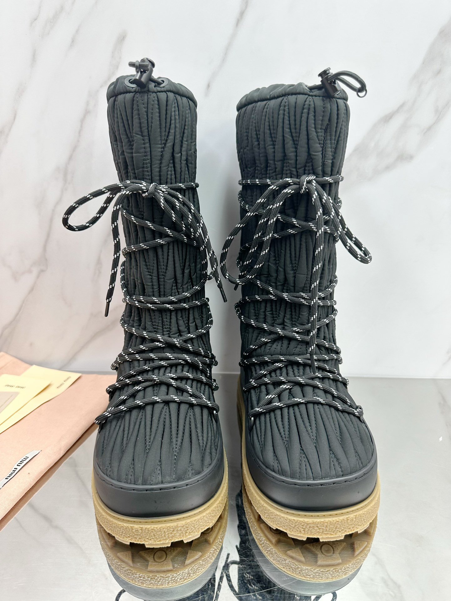 Miu Miu Retro Knight Boots - Image 6