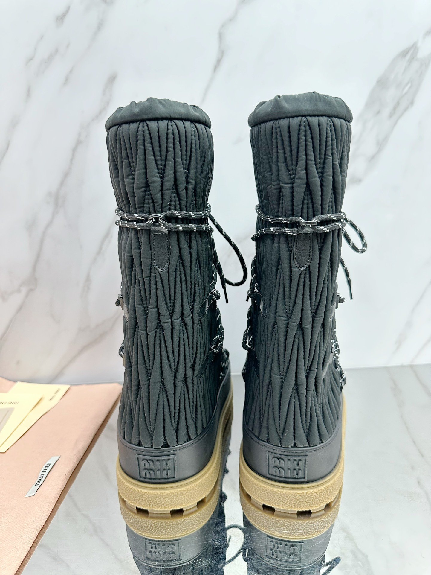Miu Miu Retro Knight Boots - Image 7
