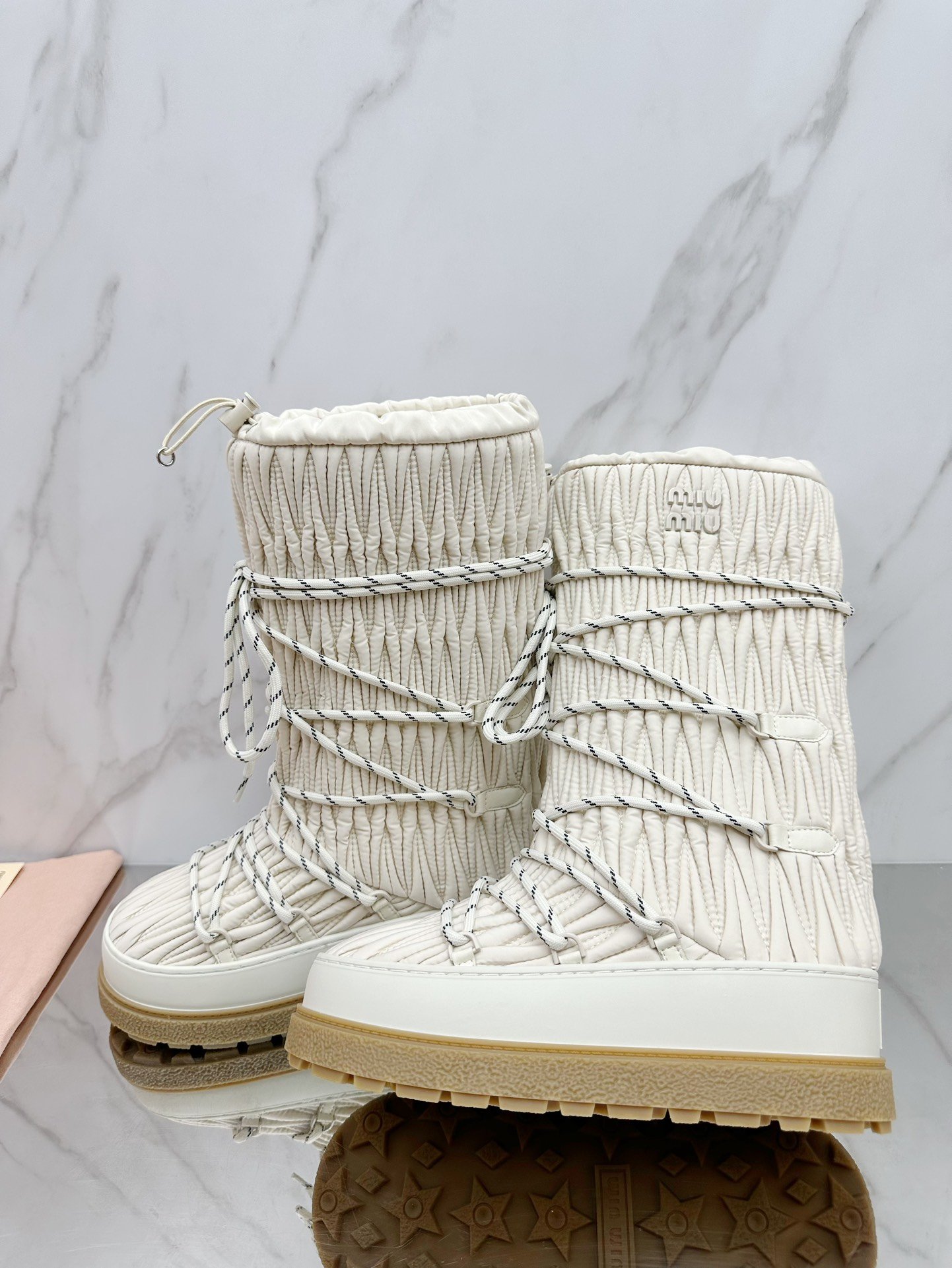 Miu Miu Retro Knight Boots - Image 2