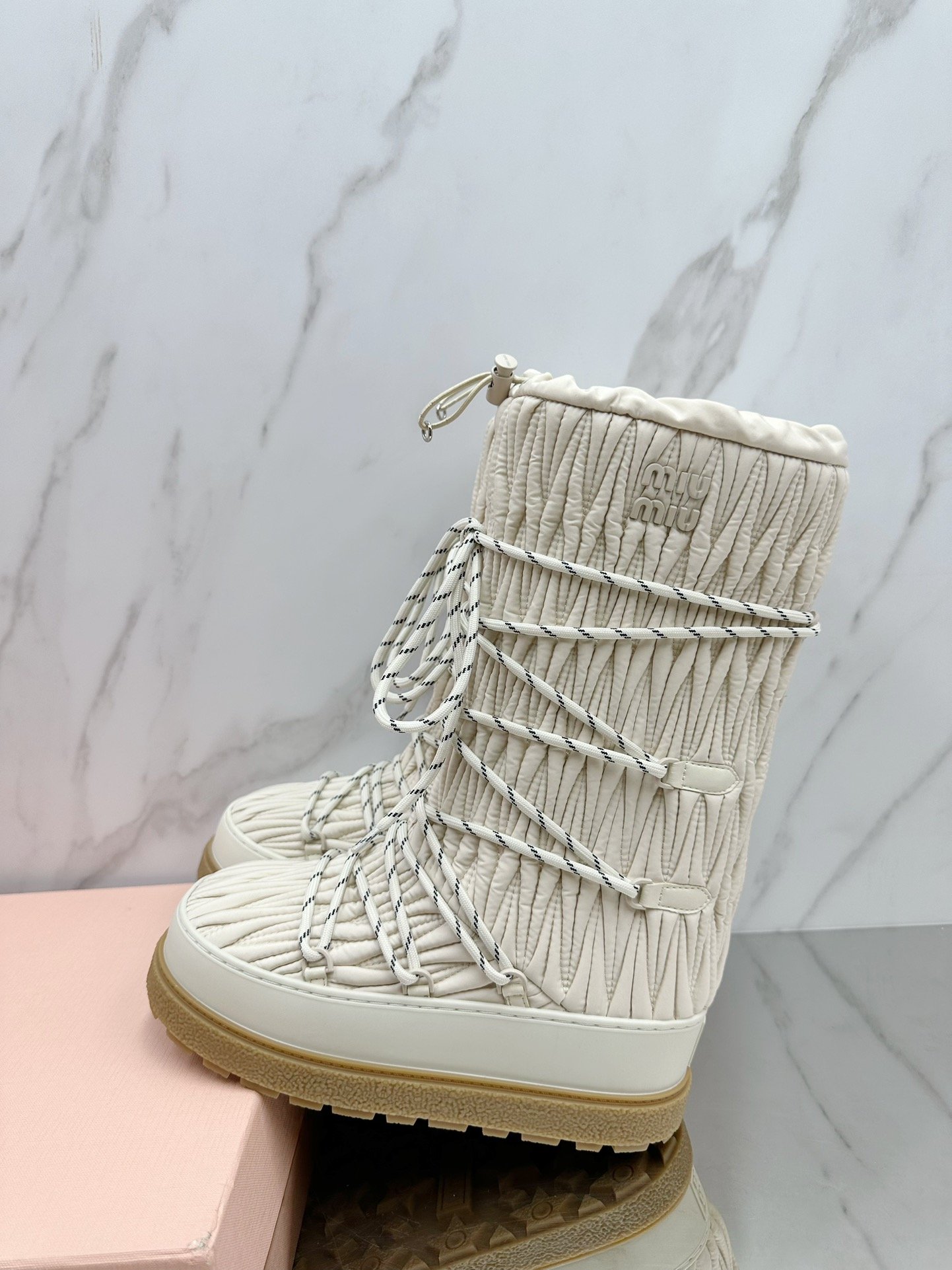 Miu Miu Retro Knight Boots - Image 4