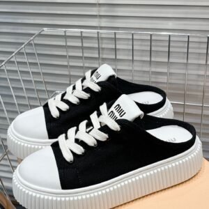 Miu Miu thick soled white shoes