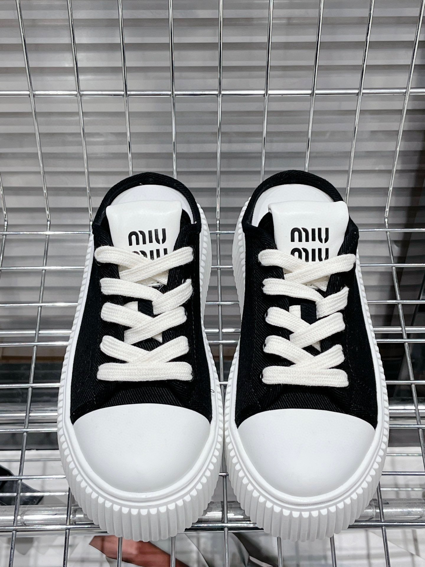 Miu Miu thick soled white shoes - Image 2
