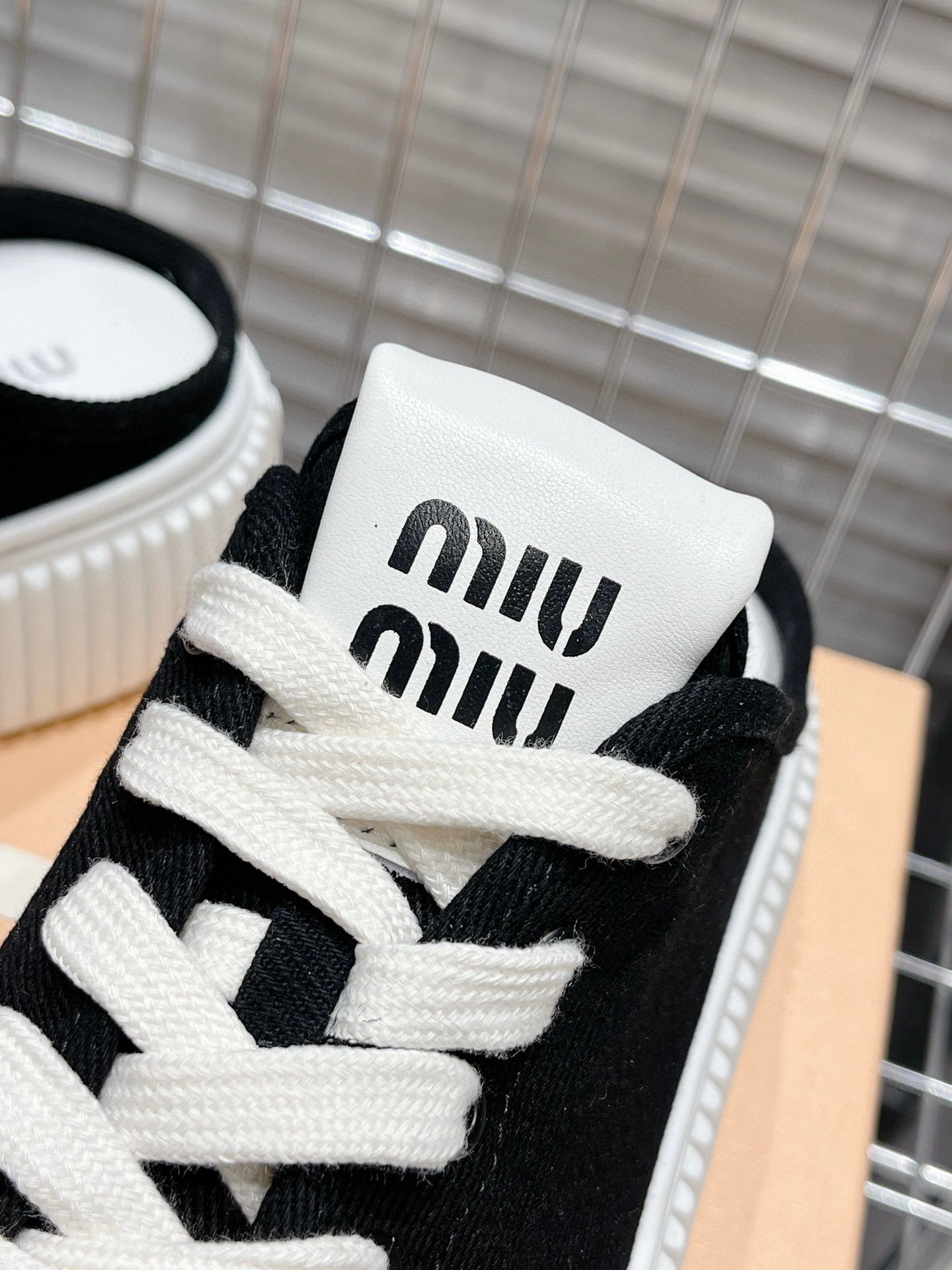Miu Miu thick soled white shoes - Image 3