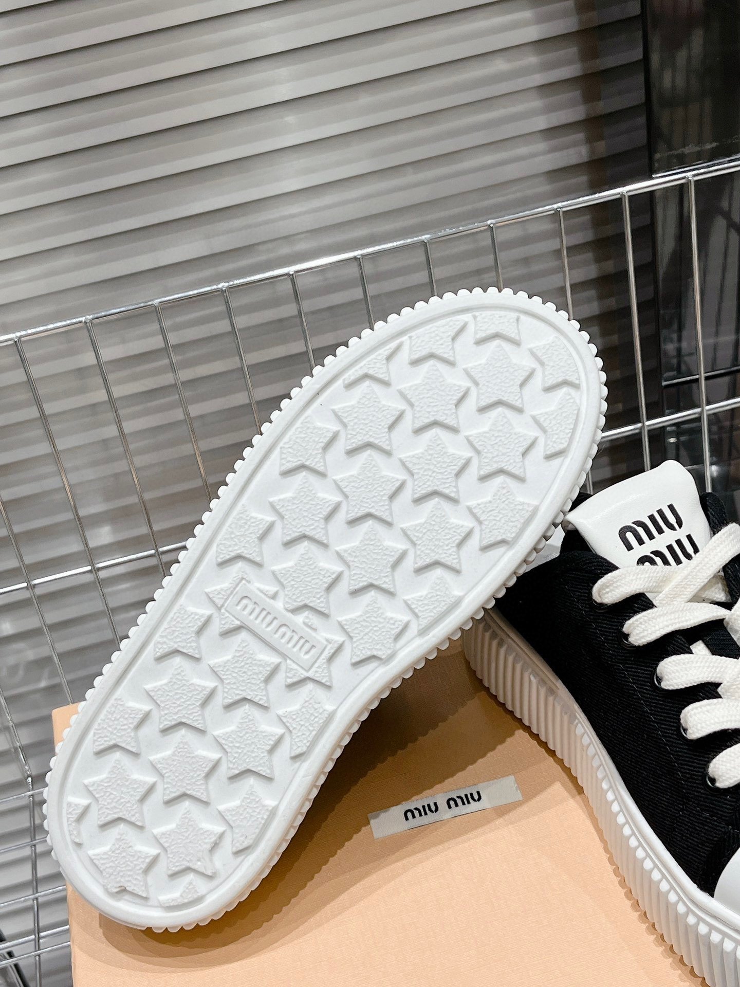 Miu Miu thick soled white shoes - Image 6