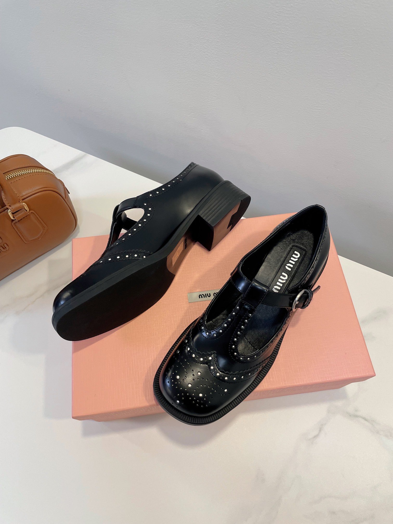 Miu Miu British style loafers - Image 4