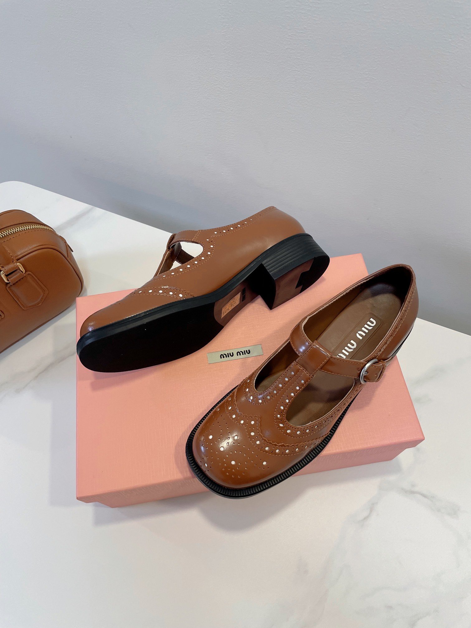 Miu Miu British style loafers - Image 4