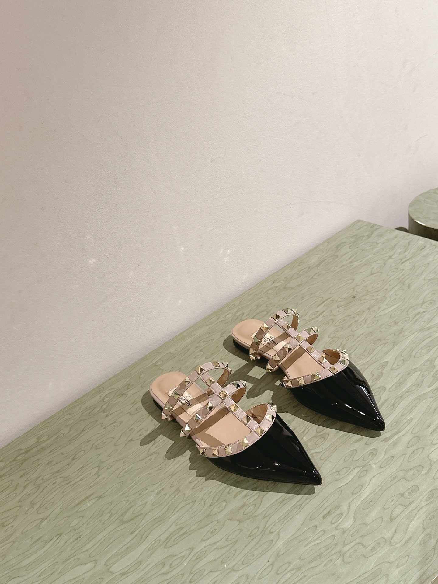 VALENTINO ROCKSTUD Riveted Flat Shoes - Image 6