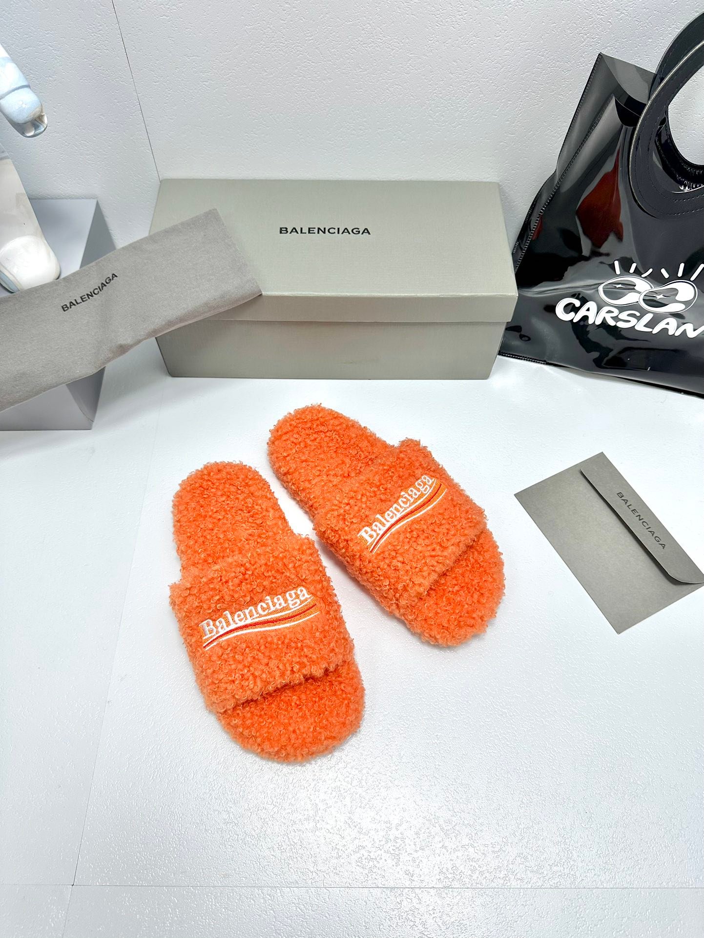 Balenciaga Political Campaign logo embroidered slippers - Image 2