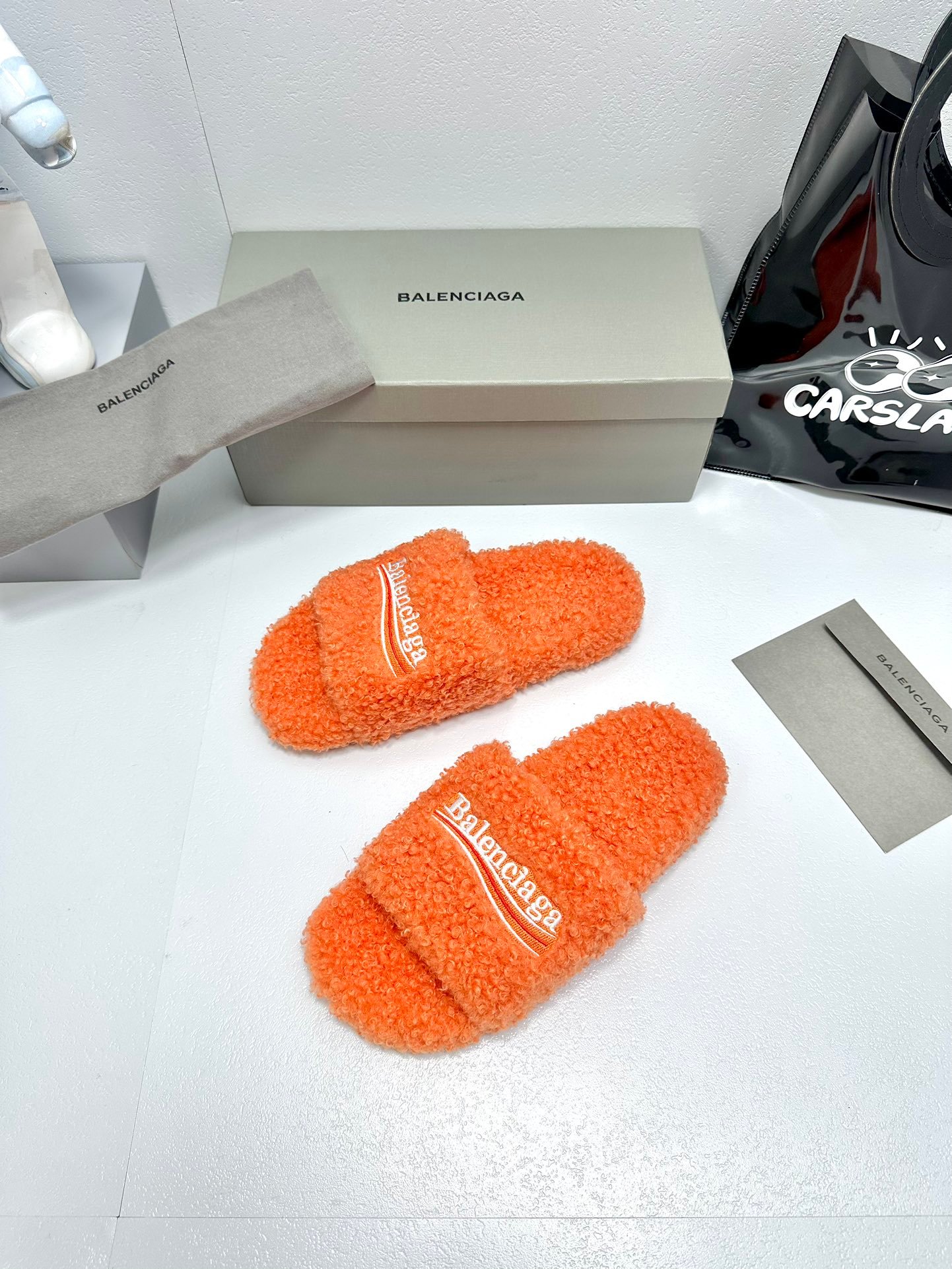 Balenciaga Political Campaign logo embroidered slippers - Image 4