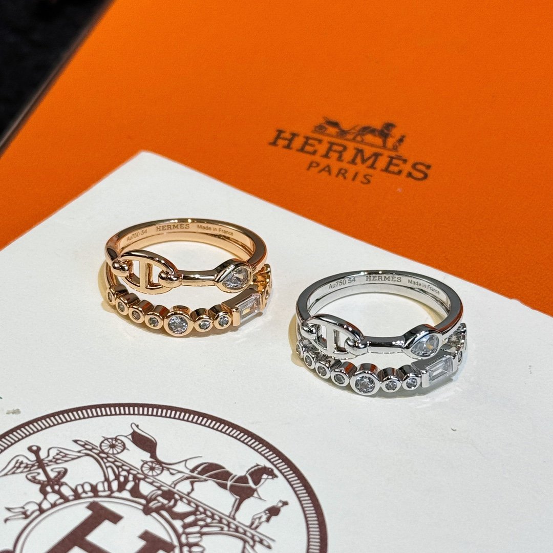 HERMES double-layer pig nose ring