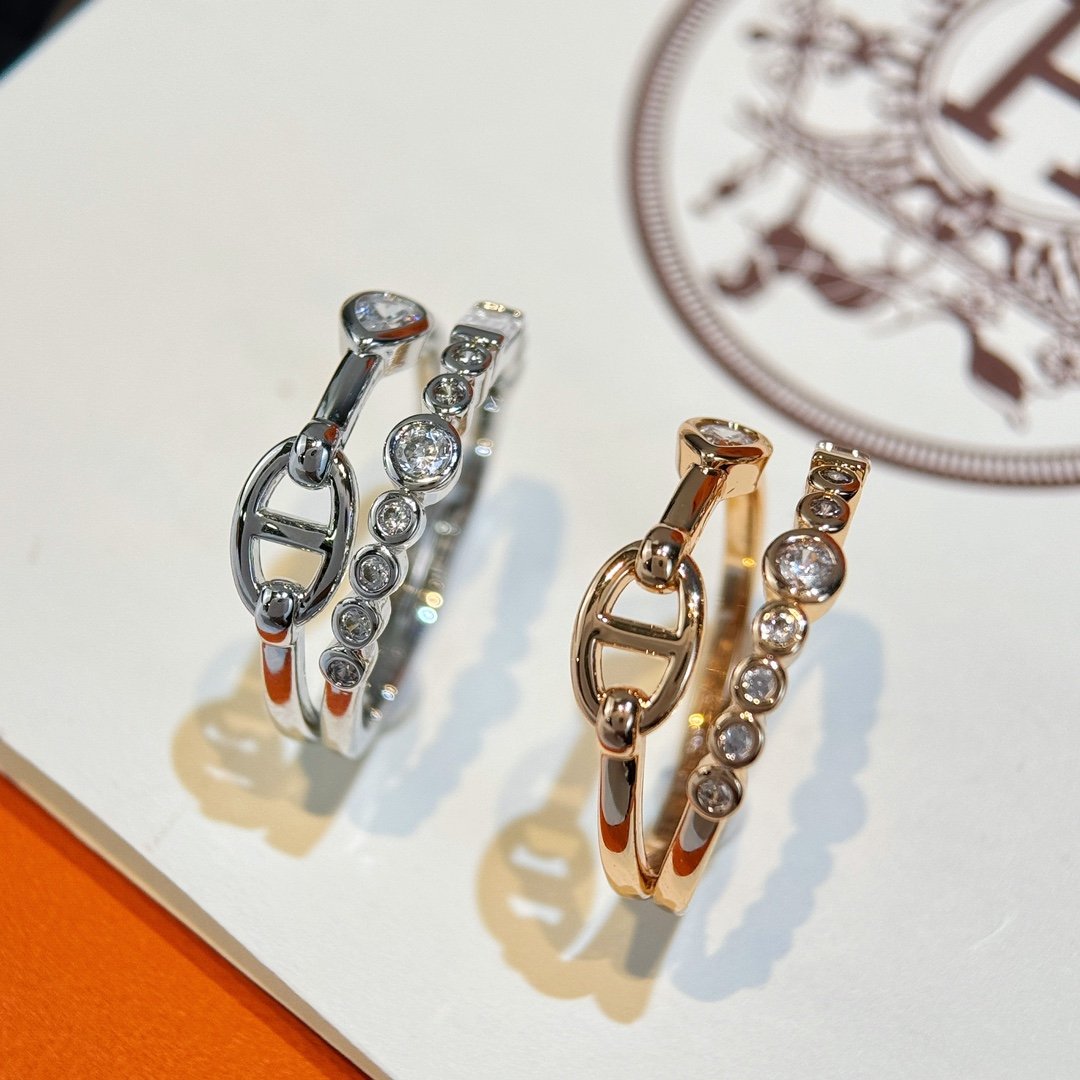 HERMES double-layer pig nose ring - Image 3