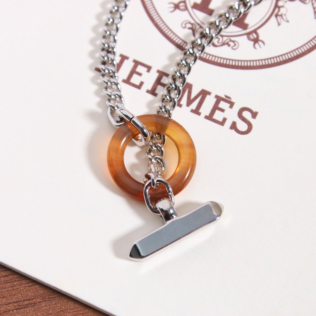 Hermes Destrier Bull Head Necklace - Image 3