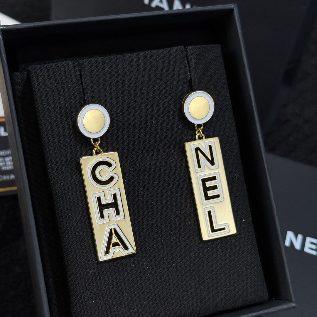 Chanel C2 Double C Letter Earnail Earrings