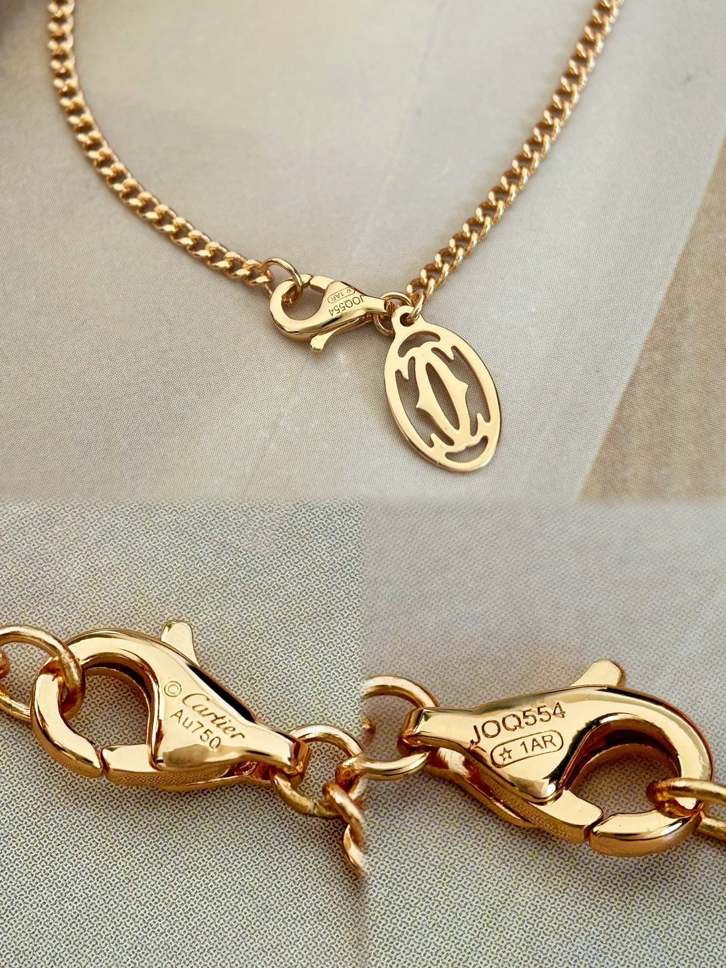 Cartier Trinity Box 100th Anniversary Limited Three Ring Tri Color Necklace - Image 8