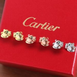 Cartier Jungle Series Smooth Leopard Earnail Earrings