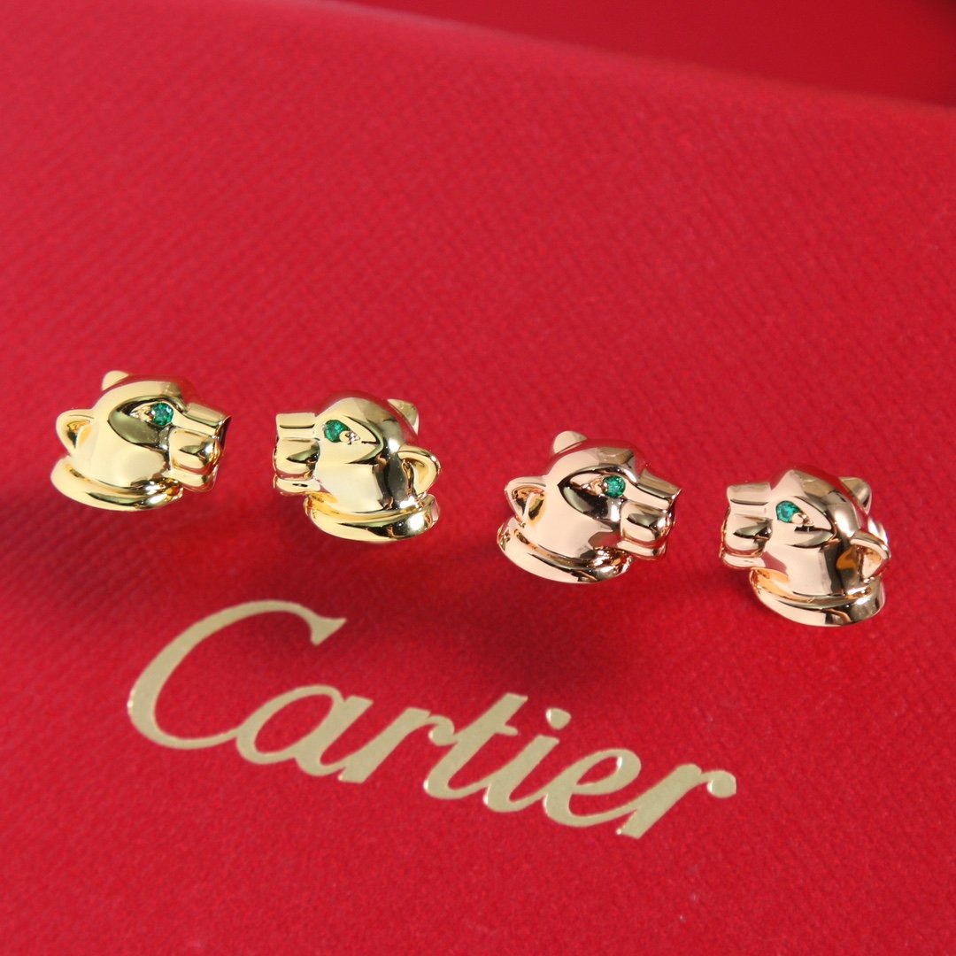 Cartier Jungle Series Smooth Leopard Earnail Earrings - Image 7
