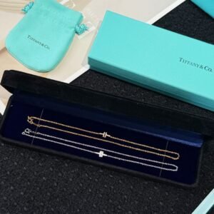 Tiffany&CO Double layer Double T Full Diamond Bracelet