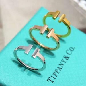 Tiffany&CO Classic T-Series Smooth Double T-Ring