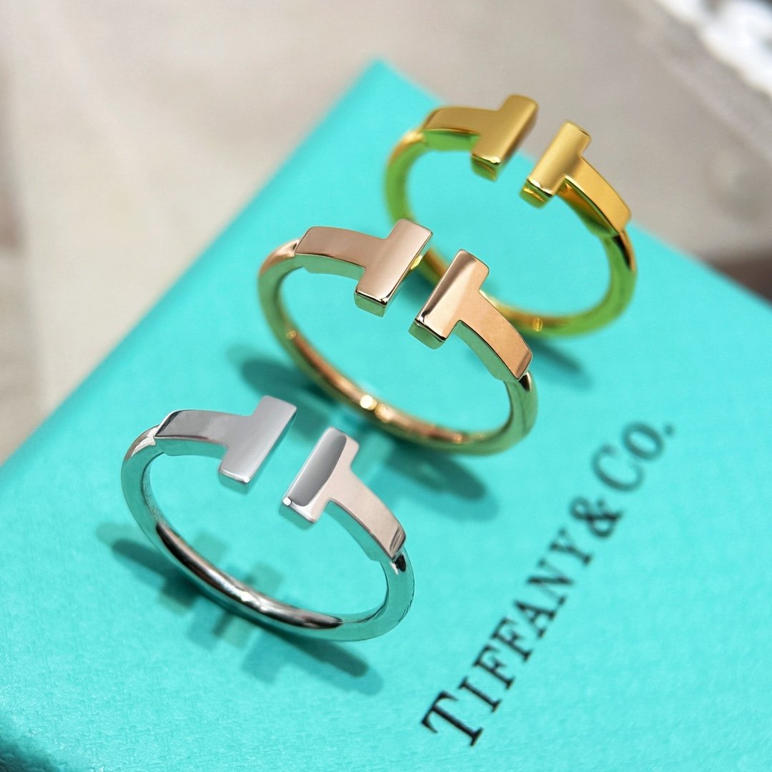 Tiffany&CO Classic T-Series Smooth Double T-Ring