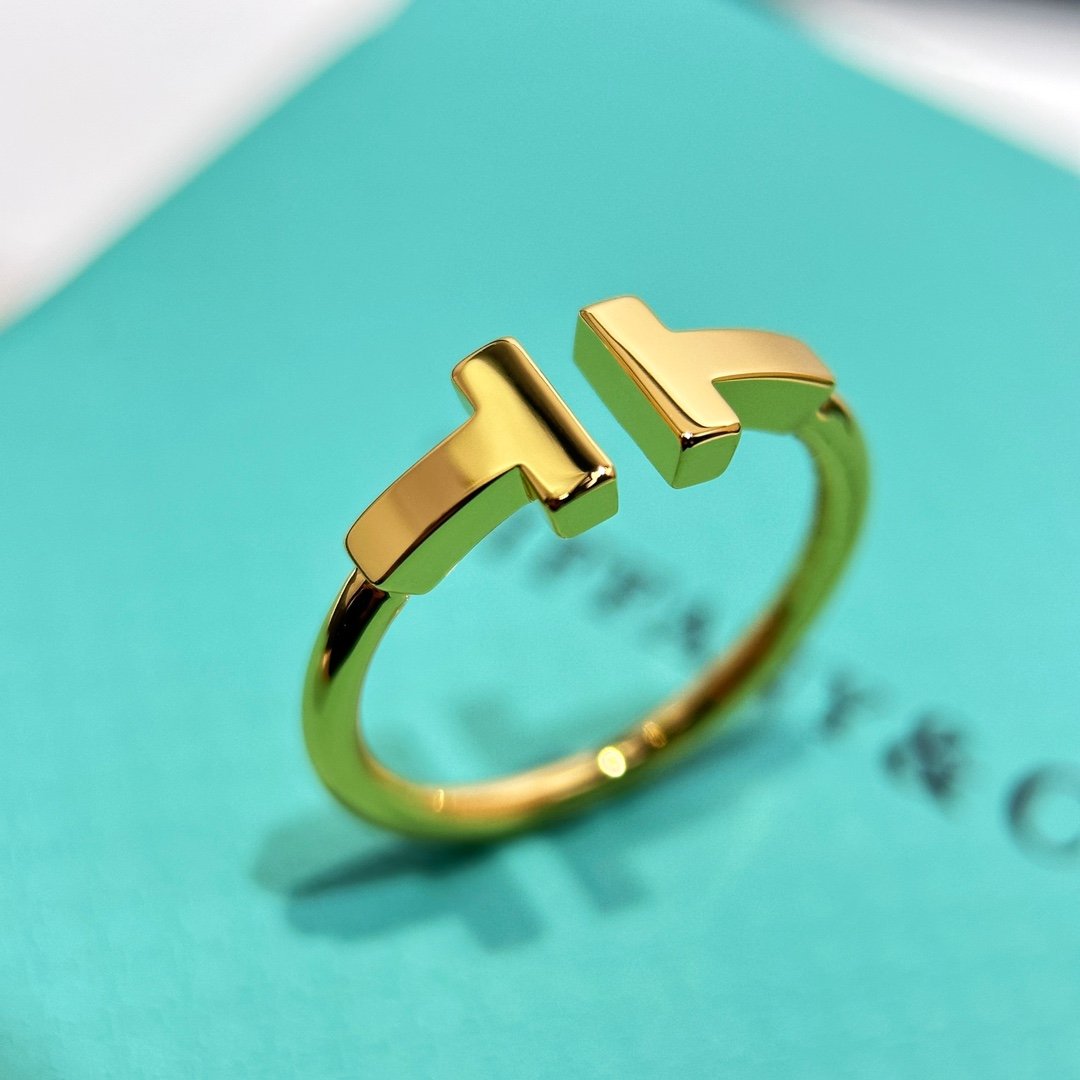 Tiffany&CO Classic T-Series Smooth Double T-Ring - Image 3