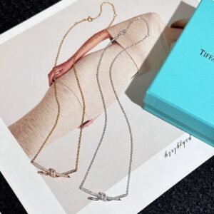 Tiffany&Otaffany Knot Full Diamond Necklace