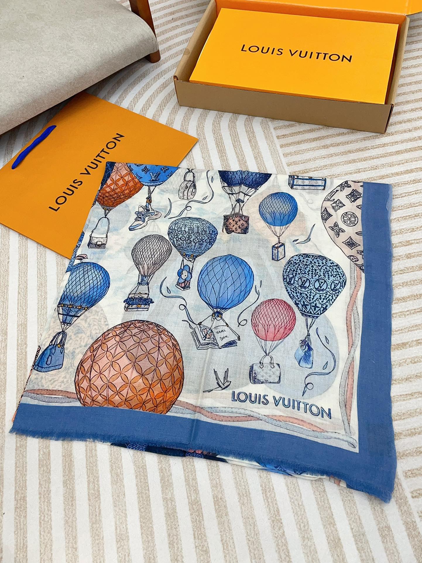LV hot air balloon scarf