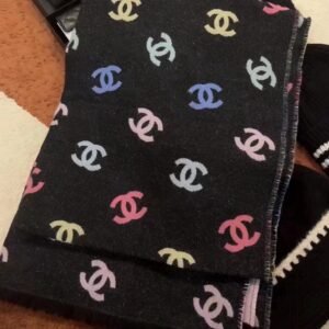 Chanel Limited Edition Colorful Striped Scarf