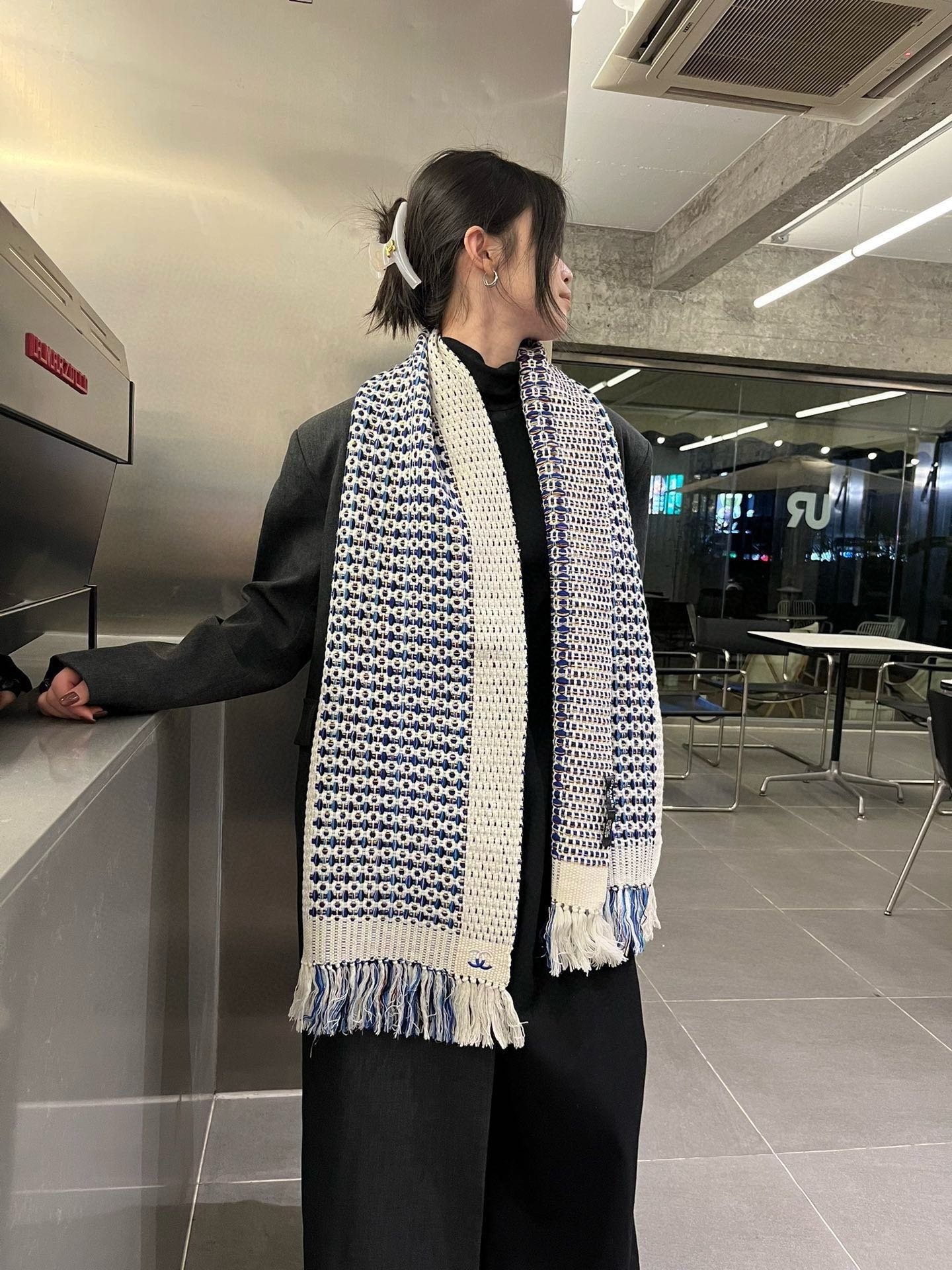 Chanel Knitted Scarf - Image 2