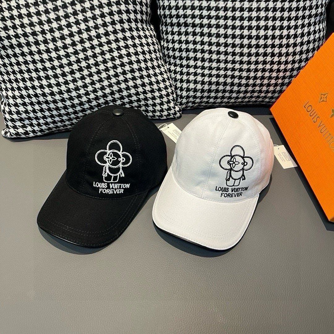 LV embroidered baseball cap - Image 8