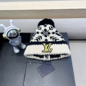 LV vintage Jacquard Thick Hat