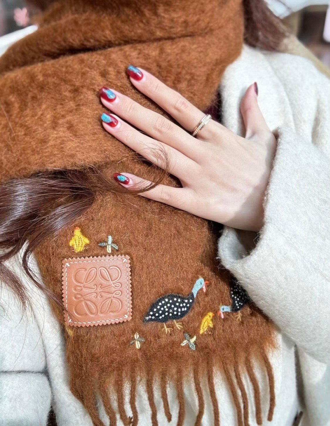 LOEWE color blocked scarf - Image 3