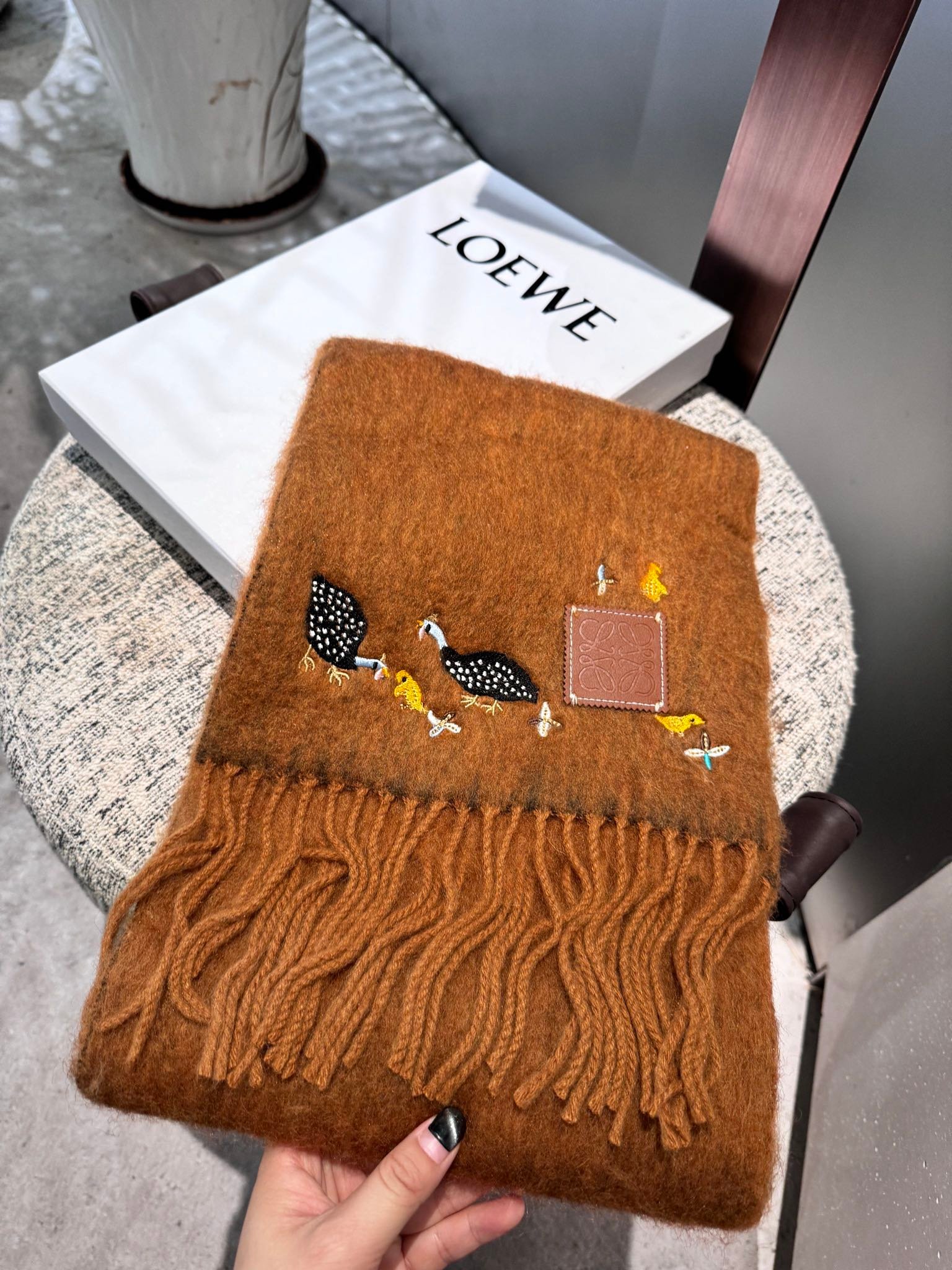 LOEWE color blocked scarf