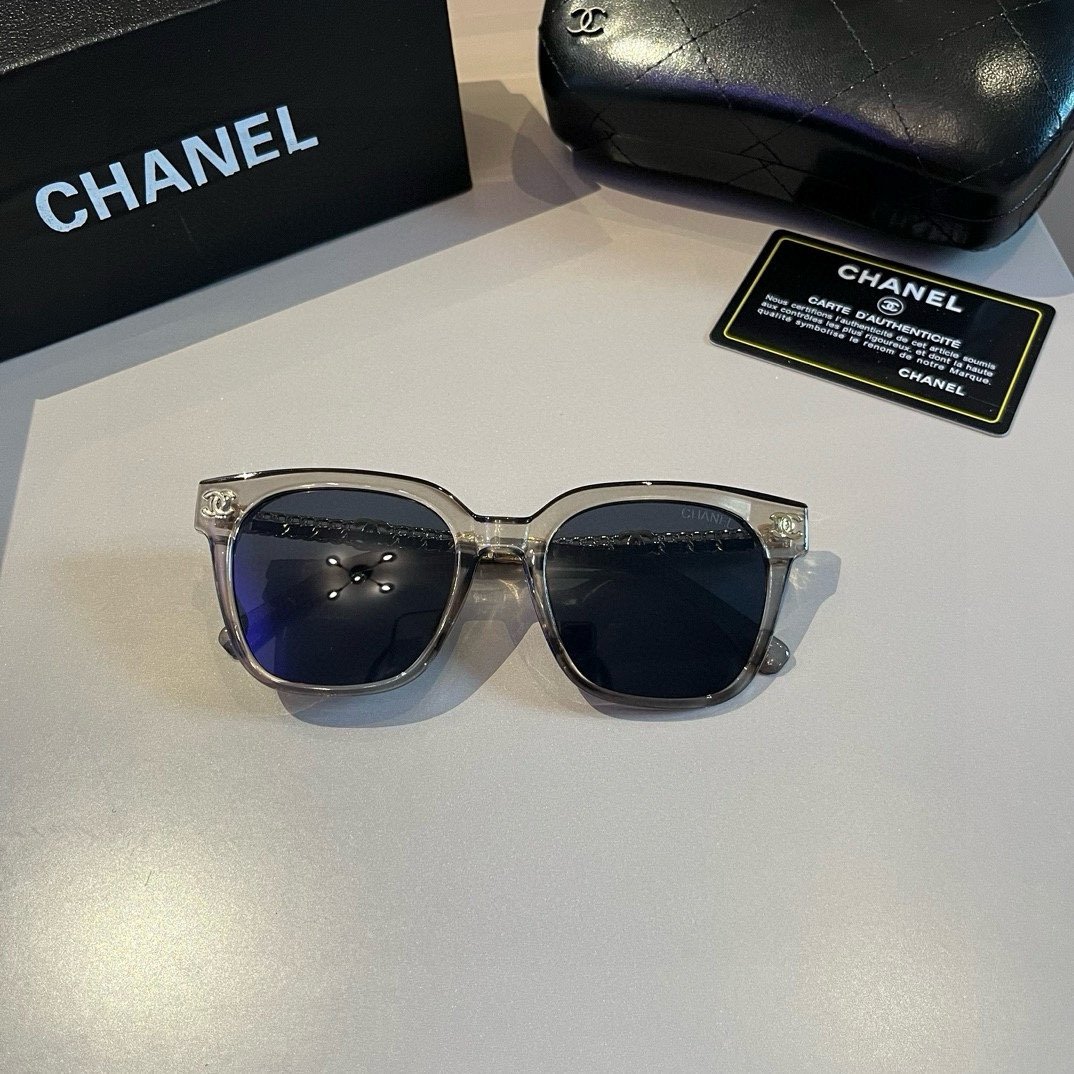 2 colors-Chanel Large box sunglasses