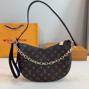 LV/Louis Vuitton Women's Cross-body Bag COOKIE BB Brown Old Flower Canvas Cowhide New M15056
