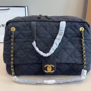 Jeans Lingge airport bag handbag 2024 new large-capacity shoulder bag underarm bag handbag Z393