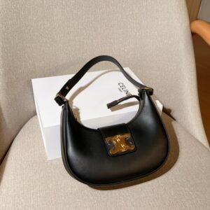 Celine Triomphe Classic Old Flower AVA Triumphal Arch Crescent Bag Single Shoulder Underarm Handbag