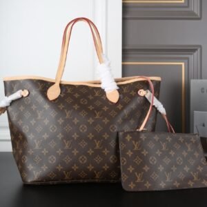 Louis Vuitton Neverful Medium Classic Vintage Shopping Bag Handheld Single Shoulder Women's Bag